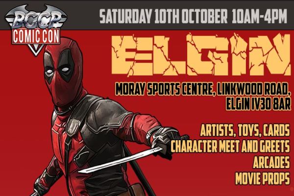 Elgin Comic Con 2026: 10th October (Moray Sports Centre) — event image
